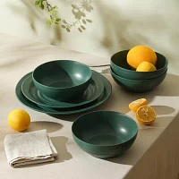 Stone + Lain Orbit -pc. Stoneware Dinnerware Set