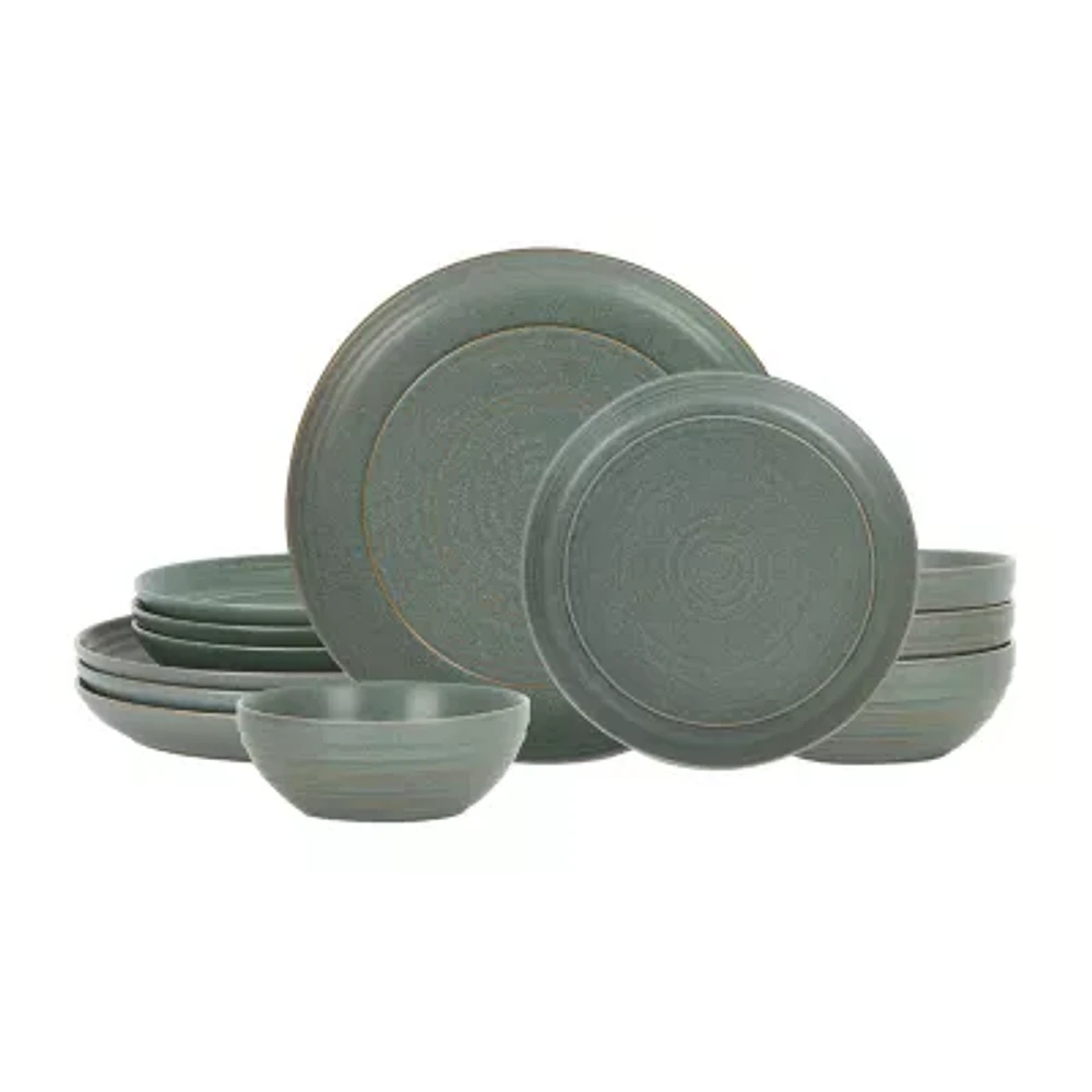 Stone + Lain Elio 4-pc. Stoneware Dinnerware Set