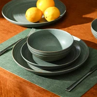 Stone + Lain Elio 4-pc. Stoneware Dinnerware Set