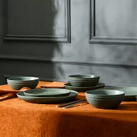 Stone + Lain Elio 4-pc. Stoneware Dinnerware Set