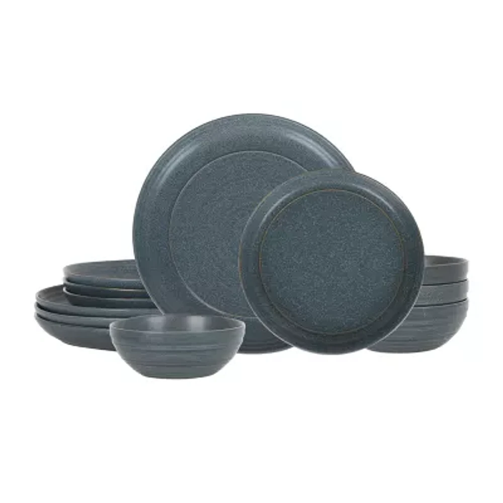 Stone + Lain Elio 4-pc. Stoneware Dinnerware Set