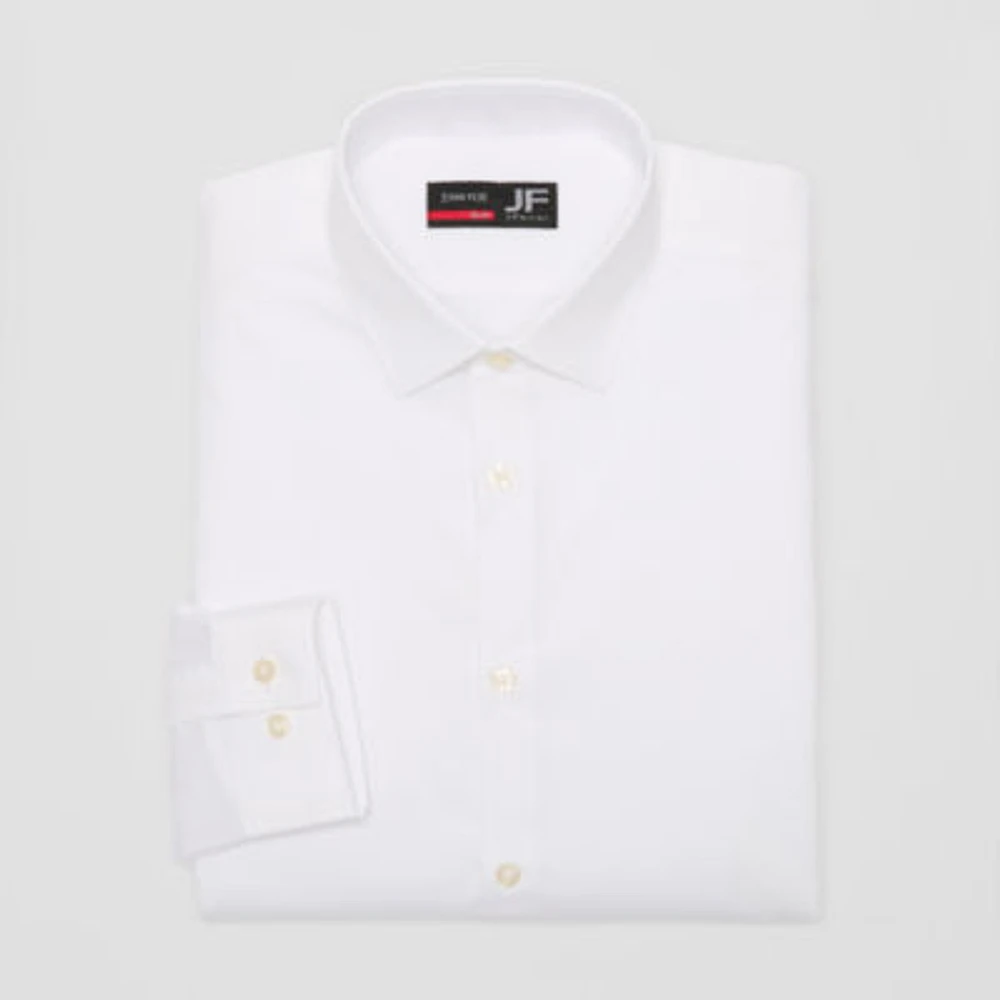 J. Ferrar Ultra Comfort Mens Slim Fit Easy Care Stretch Fabric Long Sleeve Dress Shirt