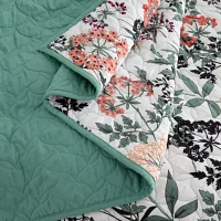 Home Expressions Avery Floral Quilt Set