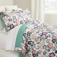 Home Expressions Avery Floral Quilt Set