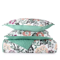 Home Expressions Avery Floral Quilt Set