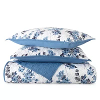 Home Expressions Madeline Floral Quilt Set