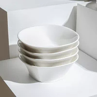 Stone + Lain Quadro 4-pc. Porcelain Cereal Bowl