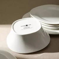 Stone + Lain Quadro 4-pc. Porcelain Cereal Bowl