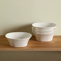 Stone + Lain Quadro 4-pc. Porcelain Cereal Bowl