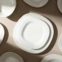 Stone + Lain Quadro 4-pc. Porcelain Salad Plate