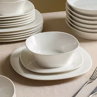 Stone + Lain Quadro 4-pc. Porcelain Dinner Plate