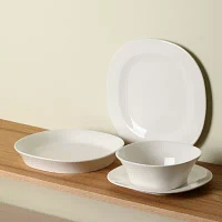 Stone + Lain Quadro 4-pc. Porcelain Dinner Plate