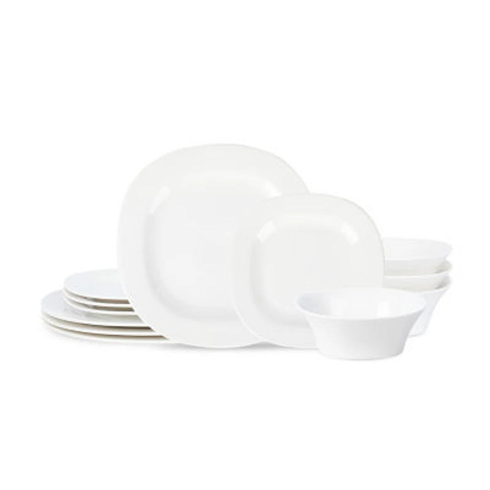 Stone + Lain Quadro 4-pc. Porcelain Dinnerware Set