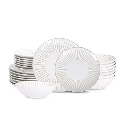 Stone + Lain Linea Stoneware Dinnerware Set