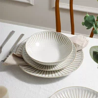 Stone + Lain Linea Stoneware Dinnerware Set