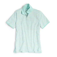 St. John's Bay Essential Striped Oxford Mens Classic Fit Short Sleeve Polo Shirt