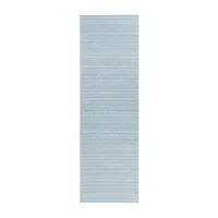 Couristan Timber Tenalach Striped Indoor Outdoor Rectangular Runner