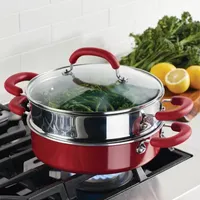 Rachael Ray Create Delicious 3-Pc. Aluminum Non-Stick Steamer with Insert