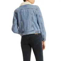 Levi's Womens Original Sherpa Trucker Denim Jacket