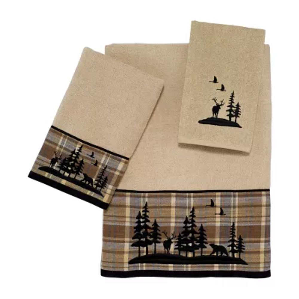 Avanti Black Bear Lodge Hand Towel - Ivory