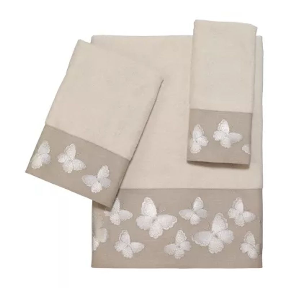 Avanti Yara Ivory Embroidered Bath Towel