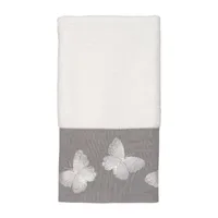 Avanti Yara White Embroidered  Bath Towel