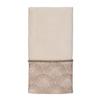 Avanti Deco Shell Embellished Bordered Bath Towel