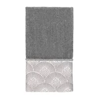 Avanti Deco Shell Nickel Embellished Bordered Bath Towel