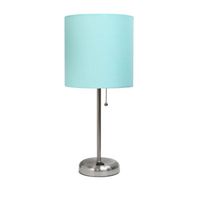 LimeLights Stick Lamp with Charging Outlet Table
