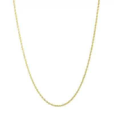 Silver Treasures Made In Italy 14K Gold Over Silver 18 Inch Rope Chain Necklace