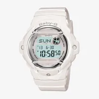 Casio Baby G Womens Digital White Strap Watch Bg169r-7am