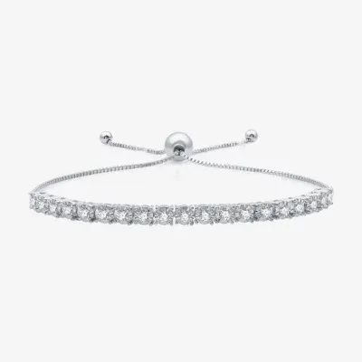 (G/ Si1-Si2) 1 CT. T.W. Lab Grown Diamond Sterling Silver Bolo Bracelet