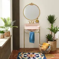 Distant Lands 20x32 Blue Medallion Fashion Bath Rug