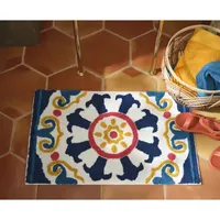 Distant Lands 20x32 Blue Medallion Fashion Bath Rug