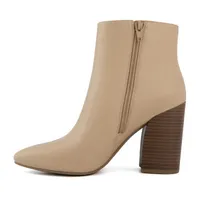 Sugar Womens Evvie Stacked Heel Booties