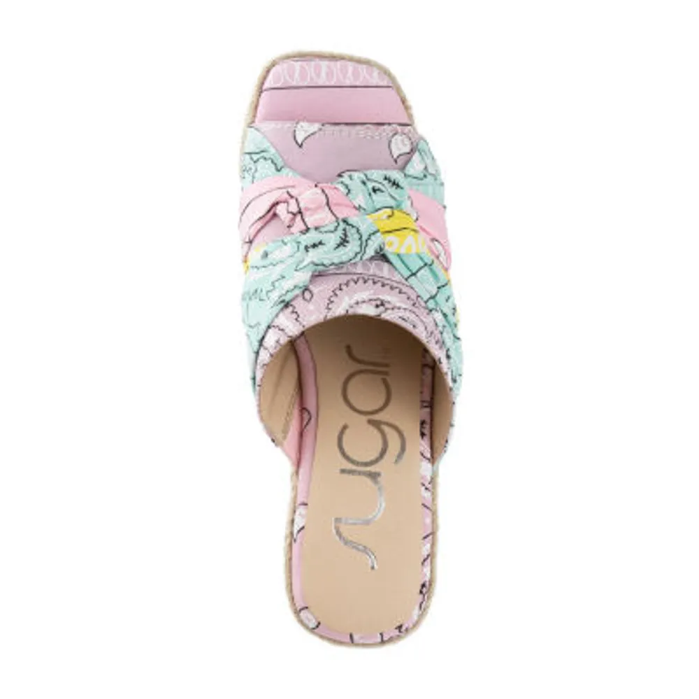 Sugar Womens Harlem Wedge Sandals