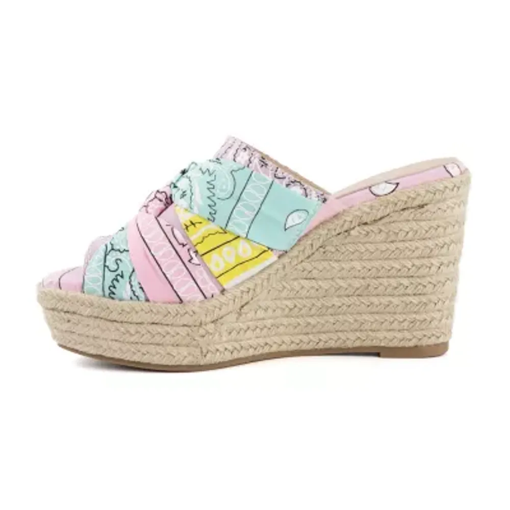 Sugar Womens Harlem Wedge Sandals