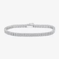 5 CT. T.W. Natural White Diamond 14K White Gold 7 Inch Tennis Bracelet