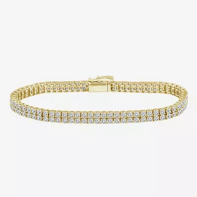 5 CT. T.W. Natural White Diamond 14K White Gold 7 Inch Tennis Bracelet