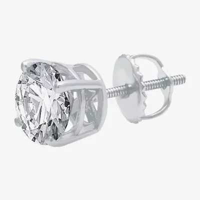 (F / SI1-SI2) Ever Star 1 1/2 CT. T.W. Lab Grown White Diamond 14K Gold 4.4mm Single Earring