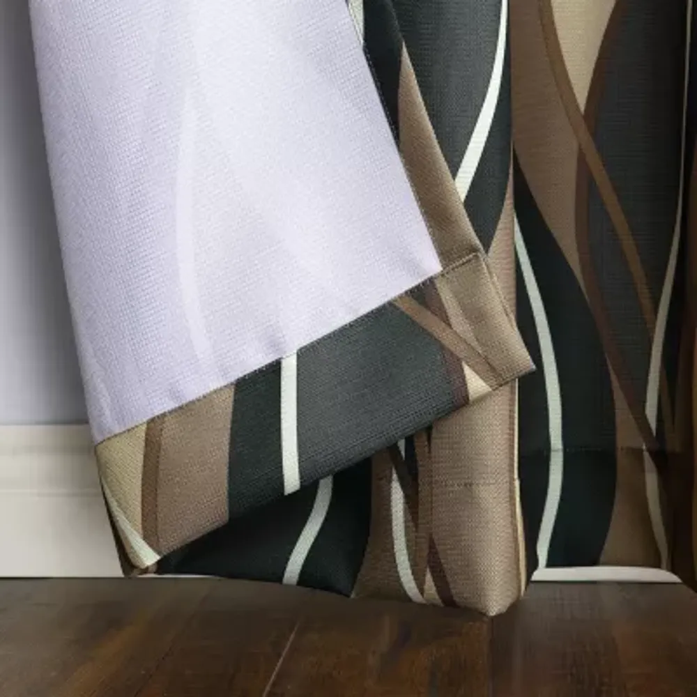 Lichtenberg Intersect Sheer Grommet Top Single Curtain Panel