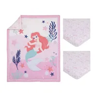 Disney Collection 3-pc. Ariel The Little Mermaid Crib Bedding Set