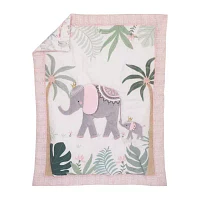 Nojo Elephant Princess 4-pc. Crib Bedding Set