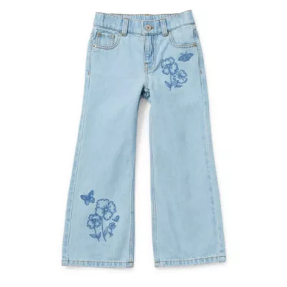 Thereabouts Little & Big Girls Wide Leg Jean