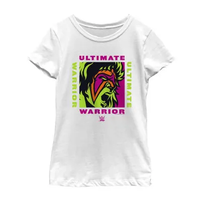 Little & Big Girls Crew Neck Short Sleeve WWE Graphic T-Shirt