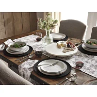 Linden Street Black Wood Charger Plate