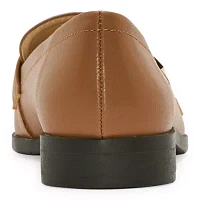 Liz Claiborne Womens June Square Toe Loafers