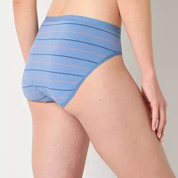 Ambrielle Organic Cotton High Cut Panty