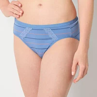 Ambrielle Organic Cotton High Cut Panty