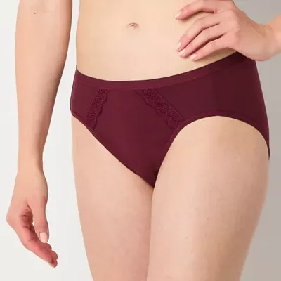 Ambrielle Organic Cotton High Cut Panty 302832